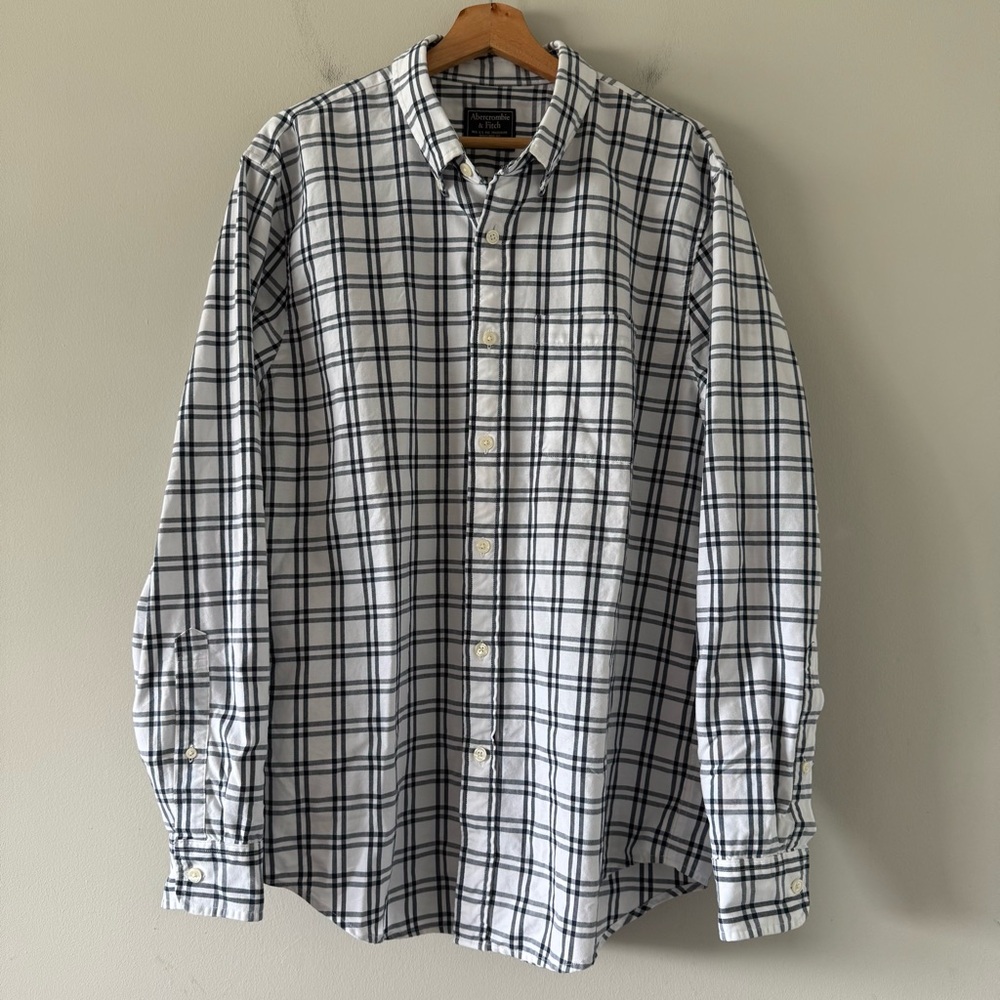 Abercrombie & Fitch Button Down Mens XXL Plaid Preppy Casual‎ Outdoor Cabincore